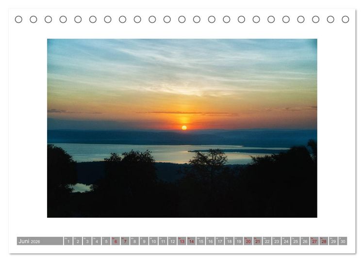 Produktbild: Ruanda (Tischkalender 2026 DIN A5 quer), CALVENDO Monatskalender