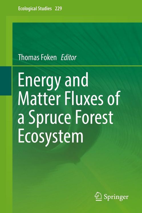 Produktbild: Energy and Matter Fluxes of a Spruce Forest Ecosystem