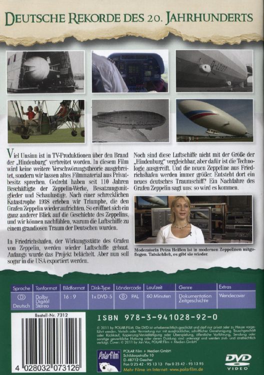 Produktbild: Zeppelin - Ein deutscher Traum - Deutsche Rekorde des 20. Jahrhunderts 2
