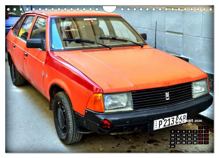 Produktbild: Moskwitsch-2141 - Ein russischer Oldtimer in Kuba (Wandkalender 2026 DIN A4 quer), CALVENDO Monatskalender
