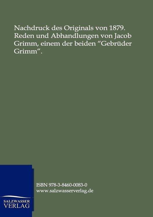 Produktbild: Reden und Abhandlungen