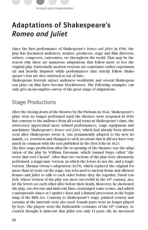 Produktbild: Lekt&uuml;rehilfen William Shakespeare 'Romeo and Juliet'