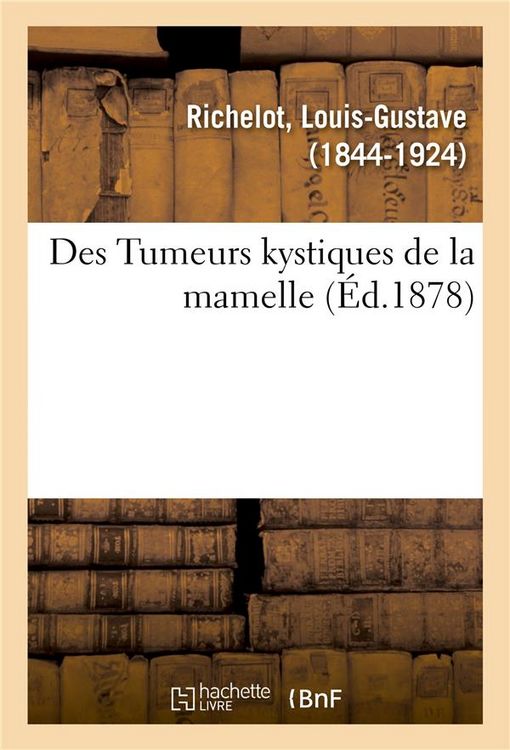 Produktbild: Des Tumeurs Kystiques de la Mamelle