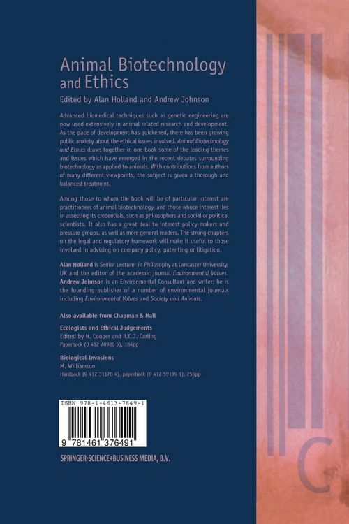 Produktbild: Animal Biotechnology and Ethics
