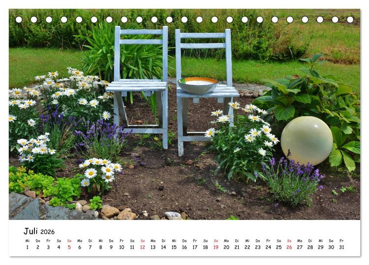Produktbild: Mein Garten Eine Leidenschaft (Tischkalender 2026 DIN A5 quer), CALVENDO Monatskalender