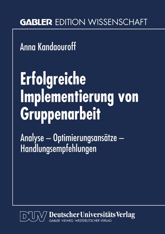 Produktbild: Erfolgreiche Implementierung von Gruppenarbeit