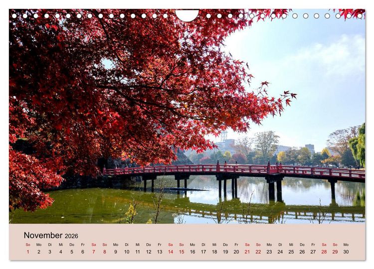 Produktbild: Japan im Herbst (Wandkalender 2026 DIN A4 quer), CALVENDO Monatskalender
