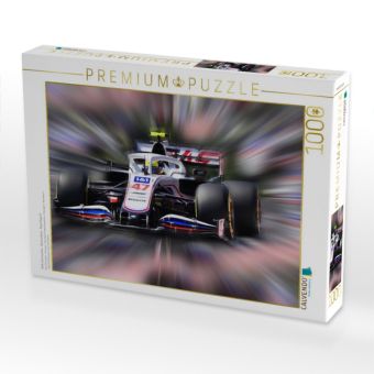 Produktbild: CALVENDO Puzzle Mick Schumacher - Deutschland - Team Haas F1 | 1000 Teile Lege-Gr&ouml;&szlig;e 64x48cm Foto-Puzzle f&uuml;r gl&uuml;ckliche Stunden