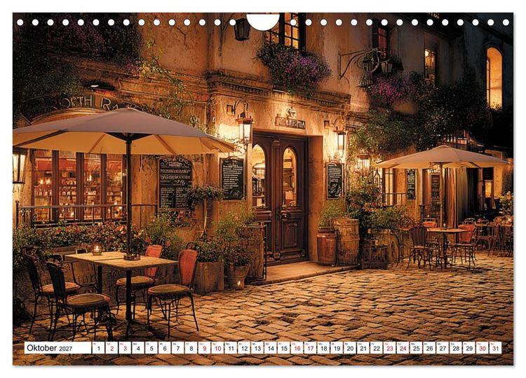 Produktbild: Bonjour, Kaffee! Bonjour, Paris! (Wandkalender 2027 DIN A4 quer), CALVENDO Monatskalender