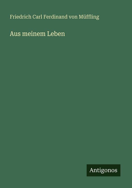 Produktbild: Aus meinem Leben