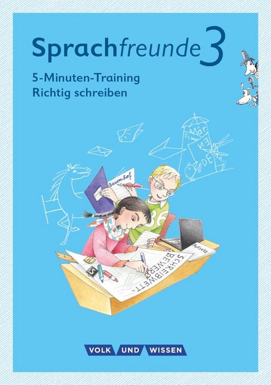 Produktbild: Sprachfreunde 3. Schuljahr - Ausgabe Nord/Süd - 5-Minuten-Training 'Richtig schreiben'