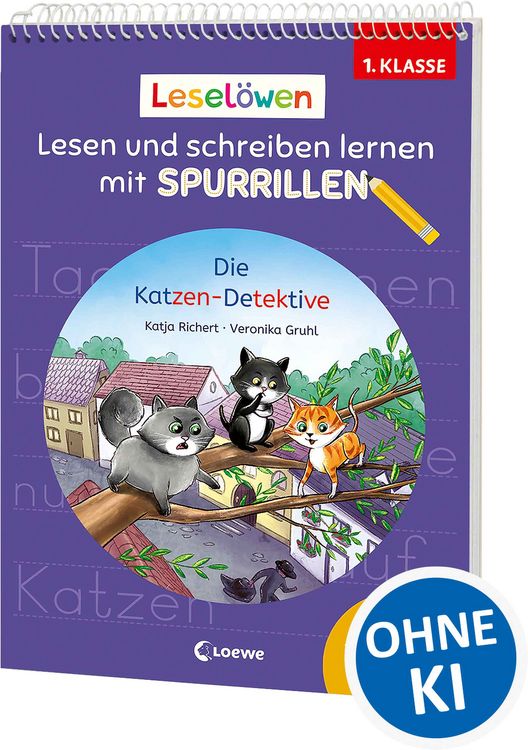 Produktbild: Lesel&ouml;wen - Lesen und schreiben lernen mit Spurrillen - Die Katzen-Detektive