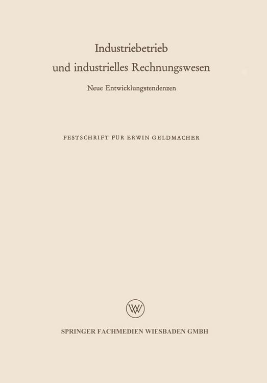 Produktbild: Industriebetrieb und industrielles Rechnungswesen