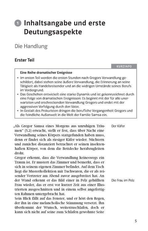 Produktbild: Lekt&uuml;rehilfen Franz Kafka, 'Die Verwandlung'. Interpretationshilfe f&uuml;r Oberstufe und Abitur