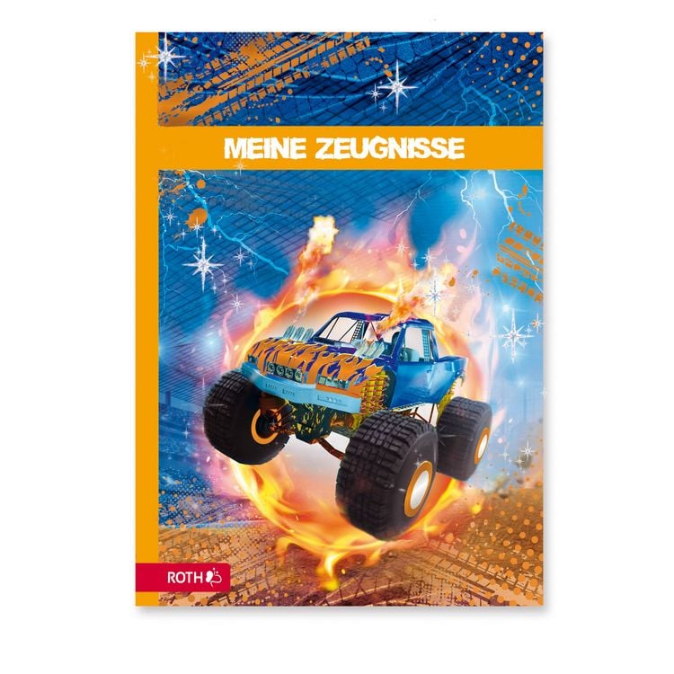 Produktbild: Zeugnismappe mit Design und Effekt, Monstertruck