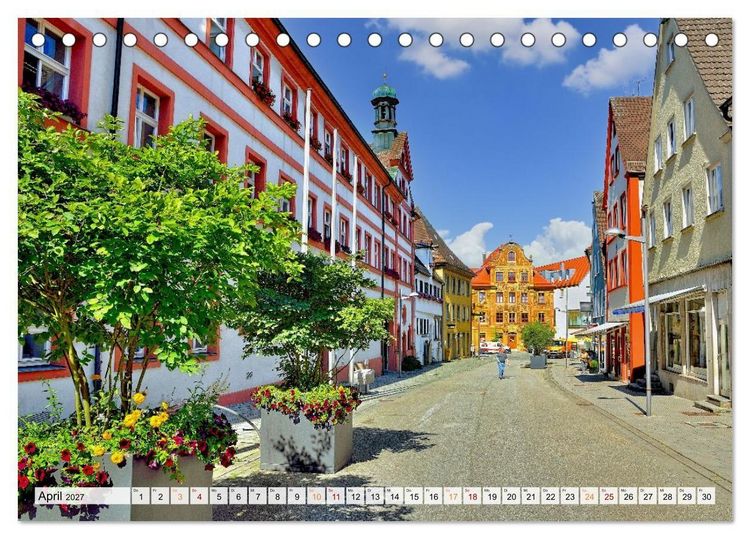 Produktbild: Ellwangen - Jagst im Ostalbkreis (Tischkalender 2027 DIN A5 quer), CALVENDO Monatskalender
