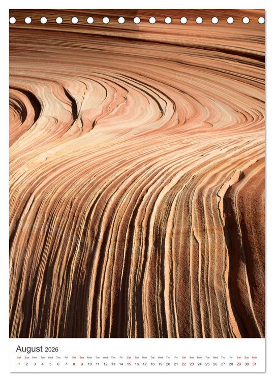 Produktbild: Paria Canyon The Wave (Desk Calendar 2026 DIN A5 portrait), CALVENDO 12 Month DeskCalendar