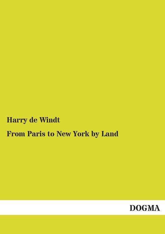 Produktbild: From Paris to New York by Land