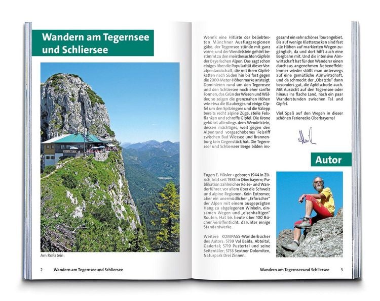 Produktbild: KOMPASS Wanderf&uuml;hrer Tegernsee, Schliersee, 60 Touren mit Extra-Tourenkarte