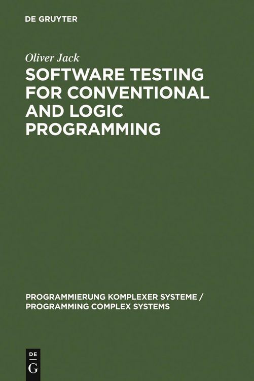 Produktbild: Software Testing for Conventional and Logic Programming