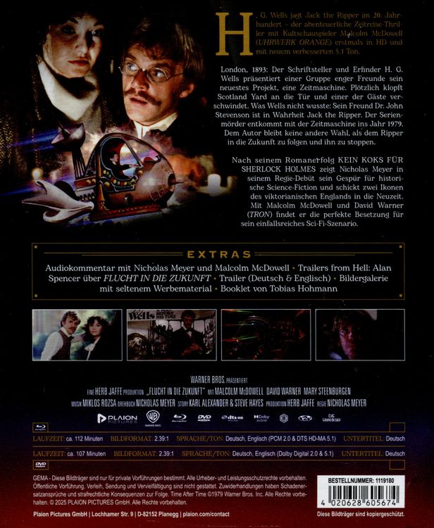 Produktbild: Flucht in die Zukunft - Mediabook (Blu-ray+DVD)