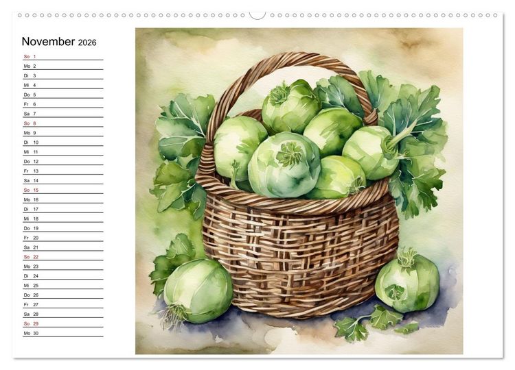 Produktbild: Frische Ernte (Wandkalender 2026 DIN A2 quer), CALVENDO Monatskalender