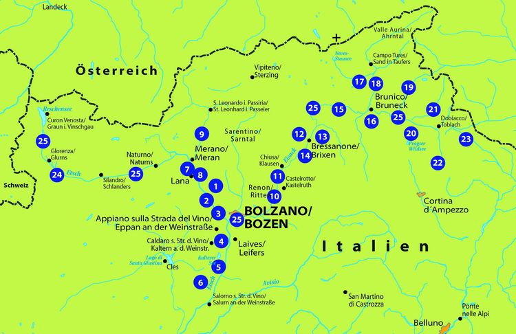 Produktbild: BVA Die 25 sch&ouml;nsten E-Bike Touren in S&uuml;dtirol