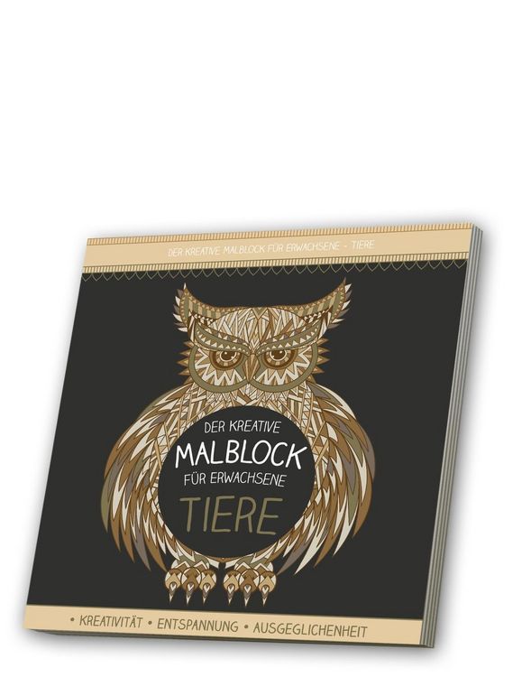 Produktbild: Malblock f&uuml;r Erwachsene mit CD: Tiere 2