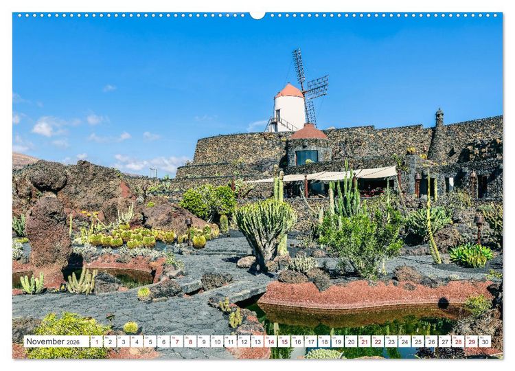 Produktbild: Lanzarote - Wo die Vulkane die Landschaft formten (Wandkalender 2026 DIN A2 quer), CALVENDO Monatskalender