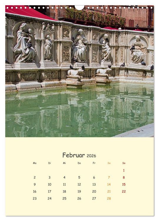 Produktbild: Siena - Impressionen (Wandkalender 2026 DIN A3 hoch), CALVENDO Monatskalender