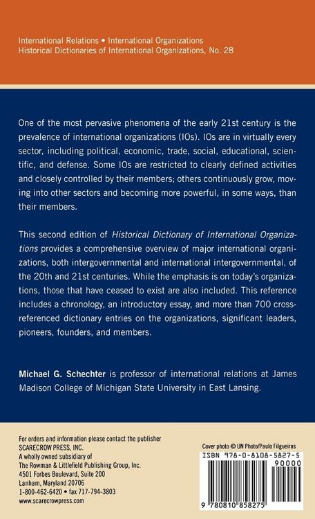 Produktbild: Historical Dictionary of International Organizations