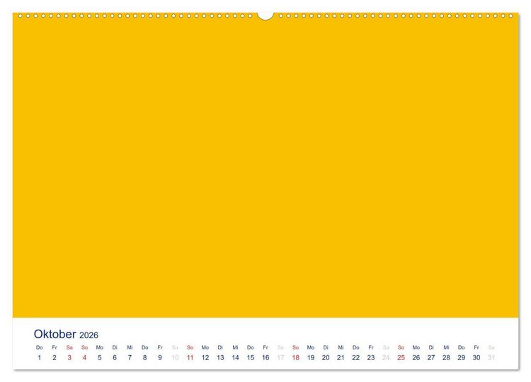 Produktbild: Farbiger Bastelkalender (Wandkalender 2026 DIN A2 quer), CALVENDO Monatskalender