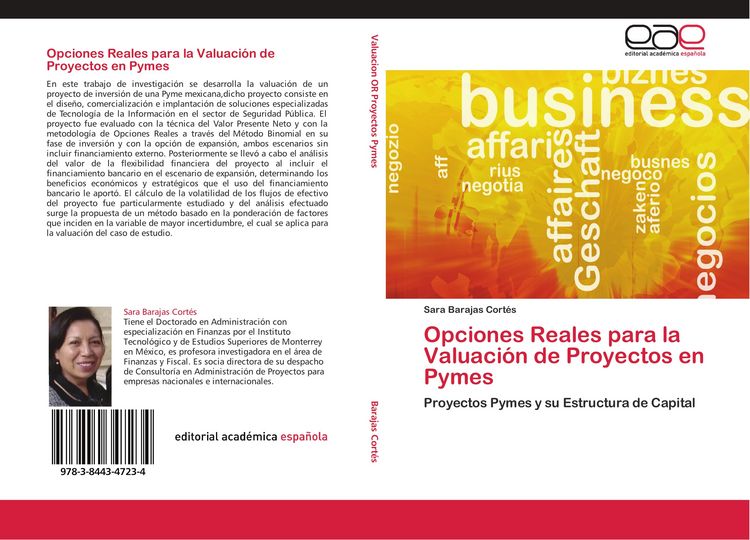 Produktbild: Opciones Reales para la Valuaci&oacute;n de Proyectos en Pymes