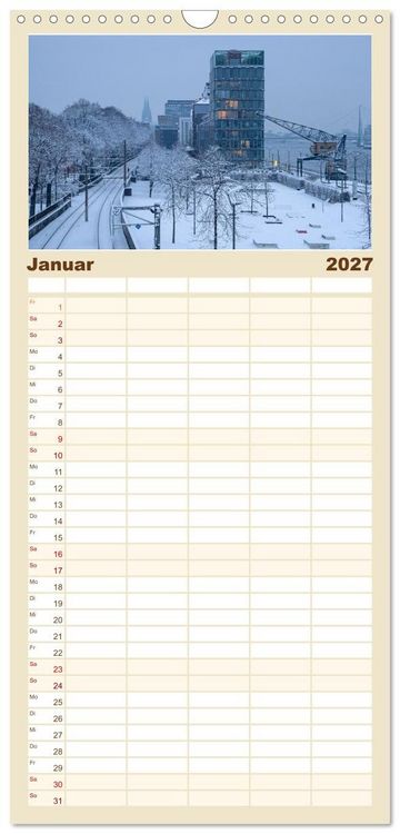 Produktbild: Familienplaner 2027 - Urbane Impressionen: Domstadt K&ouml;ln - Lebensgef&uuml;hl am Rhein mit 5 Spalten (Wandkalender, 21 x 45 cm) CALVENDO