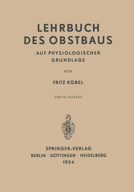 Produktbild: Lehrbuch des Obstbaus auf Physiologischer Grundlage