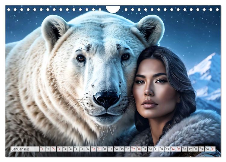 Produktbild: Raubtiere auf Kuschelkurs (Wandkalender 2026 DIN A4 quer), CALVENDO Monatskalender