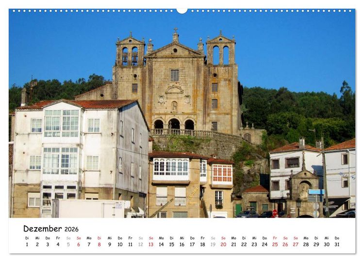 Produktbild: Camino Portugues - Jakobsweg (hochwertiger Premium Wandkalender 2026 DIN A2 quer), Kunstdruck in Hochglanz