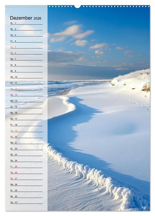 Produktbild: Maritim, Deutschlands K&uuml;sten (Wandkalender 2026 DIN A2 hoch), CALVENDO Monatskalender