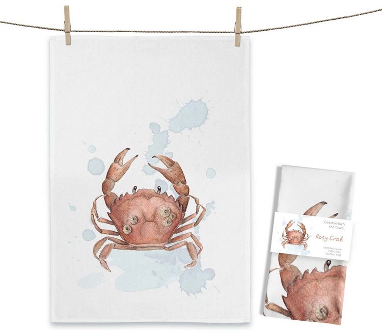 Produktbild: Geschirrtuch Rosy Crab
