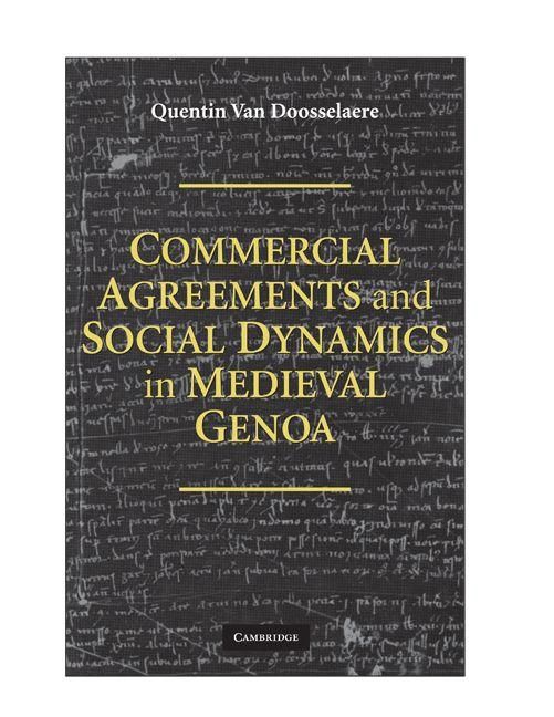 Produktbild: Commercial Agreements and Social Dynamics in Medieval Genoa