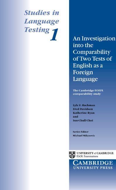 Produktbild: An Investigation Into the Comparability of Two Test of English as a Foreign Language