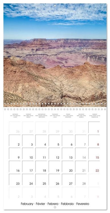 Produktbild: GRAND CANYON Magnificent views (Wall Calendar 2026 12 &times; 12 Inch) CALVENDO 12 Month Wall Calendar