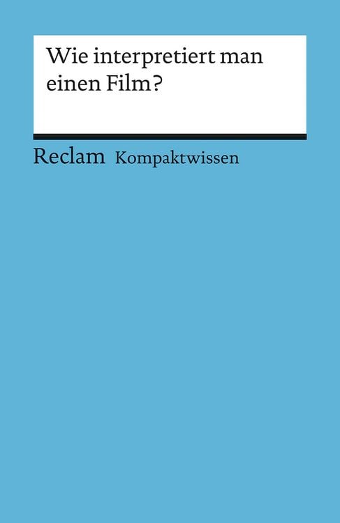 Produktbild: Wie interpretiert man einen Film?