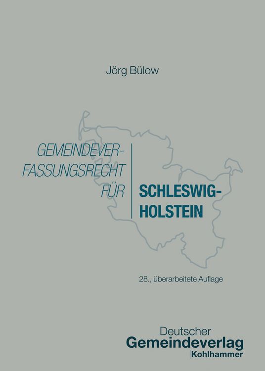 Produktbild: Gemeindeverfassungsrecht f&uuml;r Schleswig-Holstein
