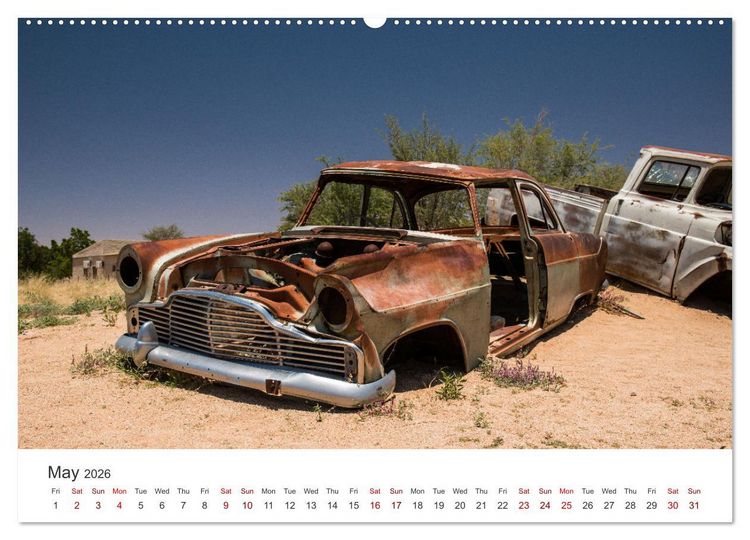 Produktbild: Old cars in Solitaire Namibia (Wall Calendar 2026 DIN A2 landscape), CALVENDO 12 Month Wall Calendar