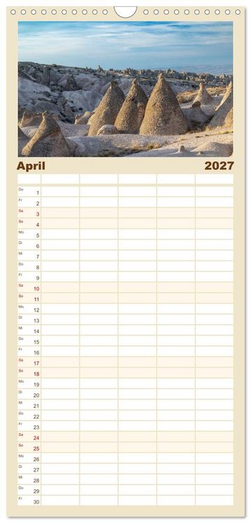 Produktbild: Familienplaner 2027 - Kappadokien, Feent&uuml;rme und Ballontr&auml;ume mit 5 Spalten (Wandkalender, 21 x 45 cm) CALVENDO