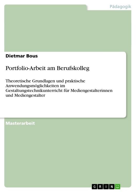 Produktbild: Portfolio-Arbeit am Berufskolleg