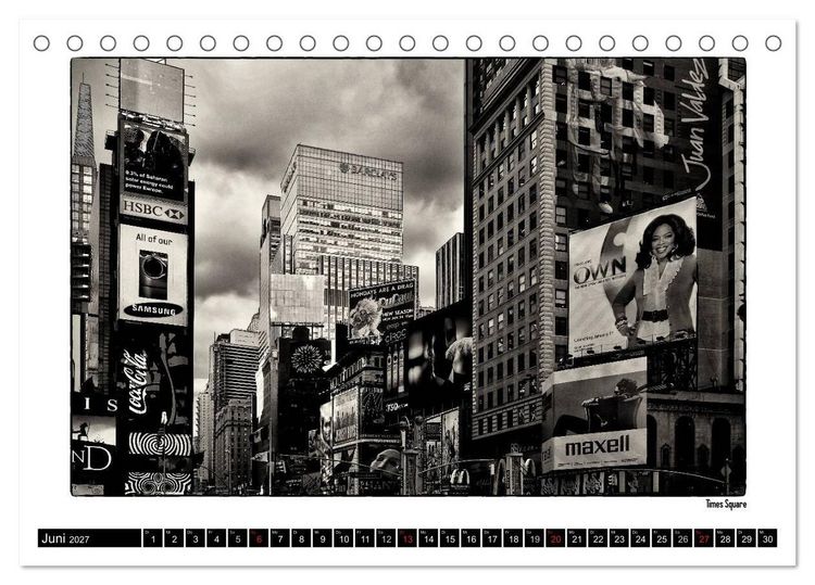Produktbild: Manhattan Memories - Erinnerungen an New York (Tischkalender 2027 DIN A5 quer), CALVENDO Monatskalender