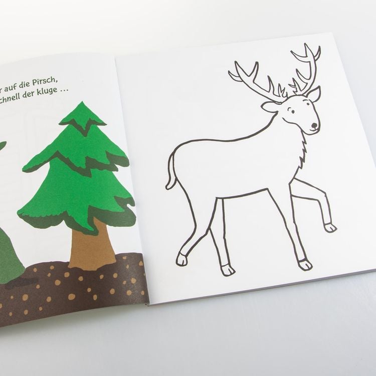 Produktbild: Ausmalbilder f&uuml;r Kita-Kinder: Das dicke bunte Malbuch mit lustigen Reimen