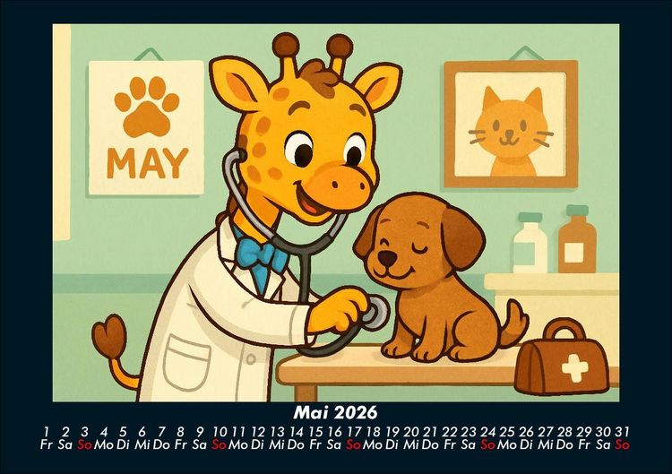 Produktbild: Nala entdeckt ihren Beruf als &Auml;rztin 2026 Fotokalender DIN A5